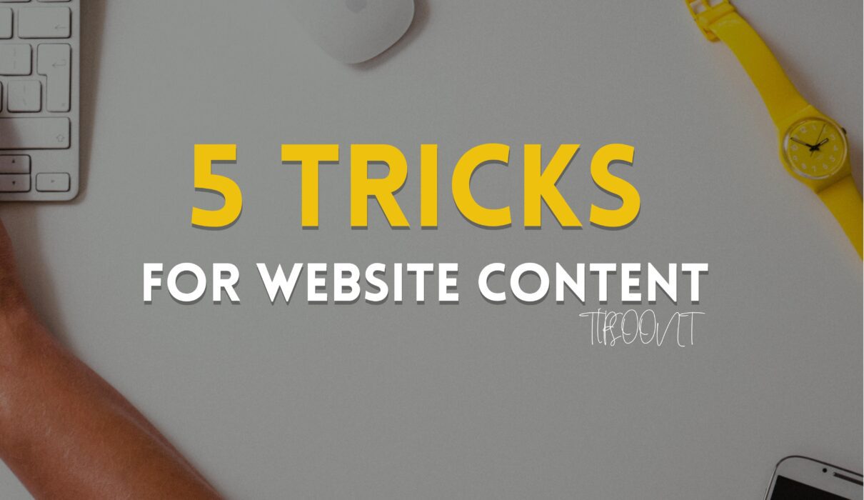 Website content Creation TIP