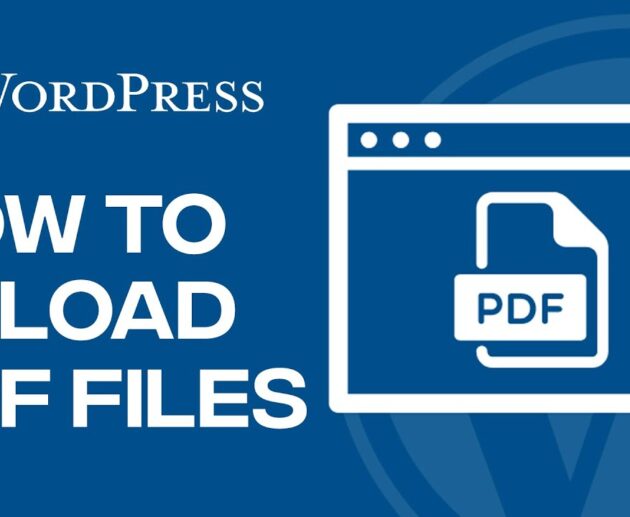 How to Add and Upload PDF File to Your WordPress