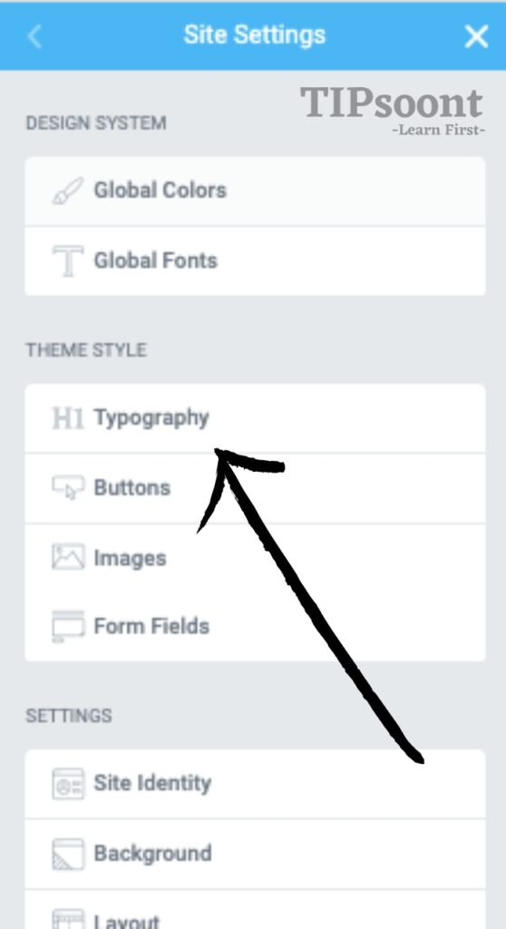 Now Select Typography