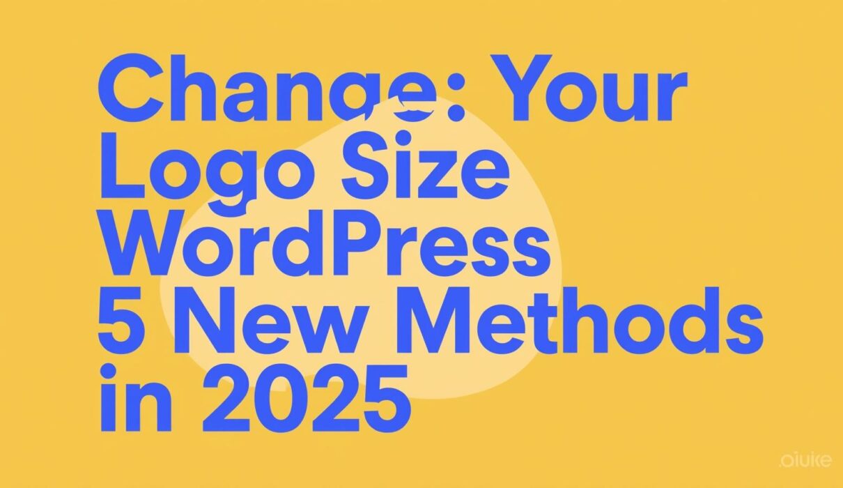 change logo size word press 5 new methods in 2025
