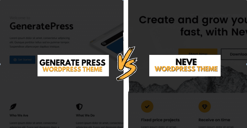 Generatepress Vs Neve - Which One is a Better Choice of 2023