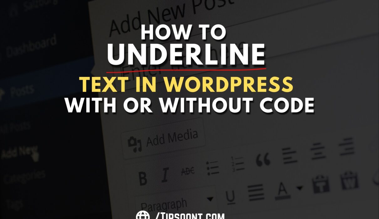 Underlined Text in WordPress - How to Do With or Without Coding
