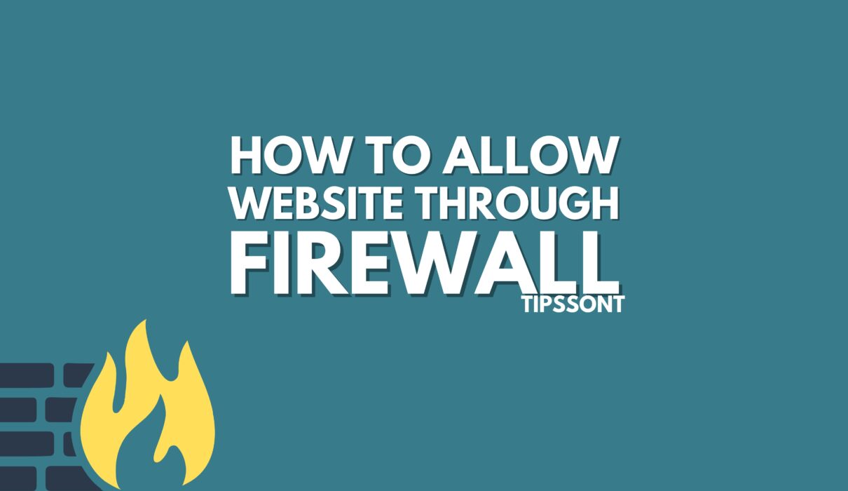 allow website through firewall