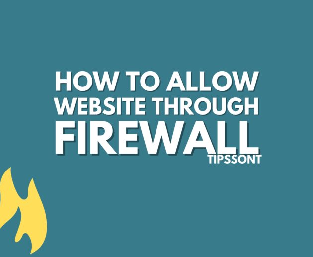 allow website through firewall