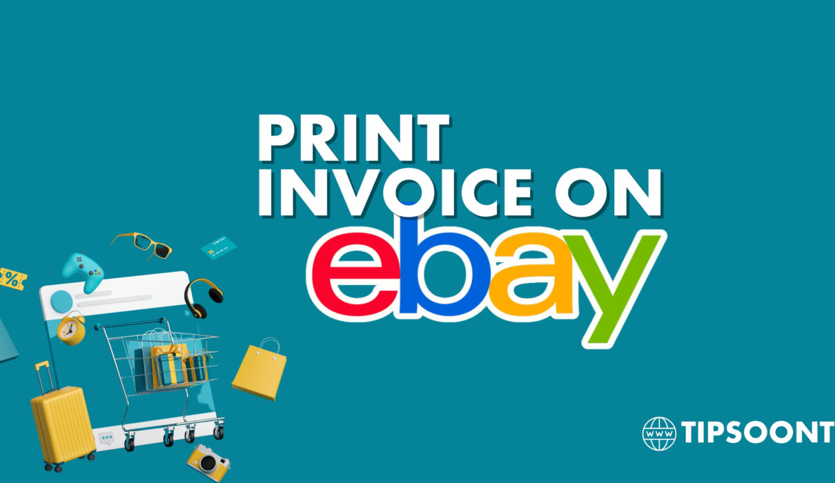 printing the invoice from ebay image