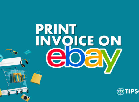 printing the invoice from ebay image