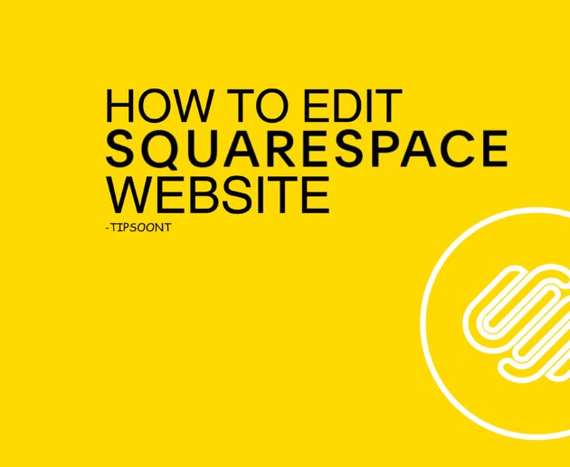 How to Edit Squarespace Website