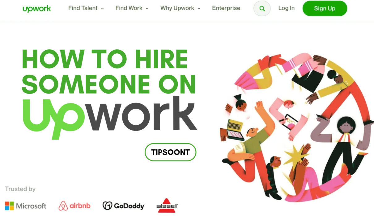 The process to hire someone on Upwork