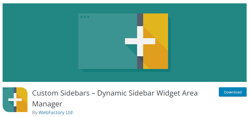 custom sidebar WordPress PLugin
