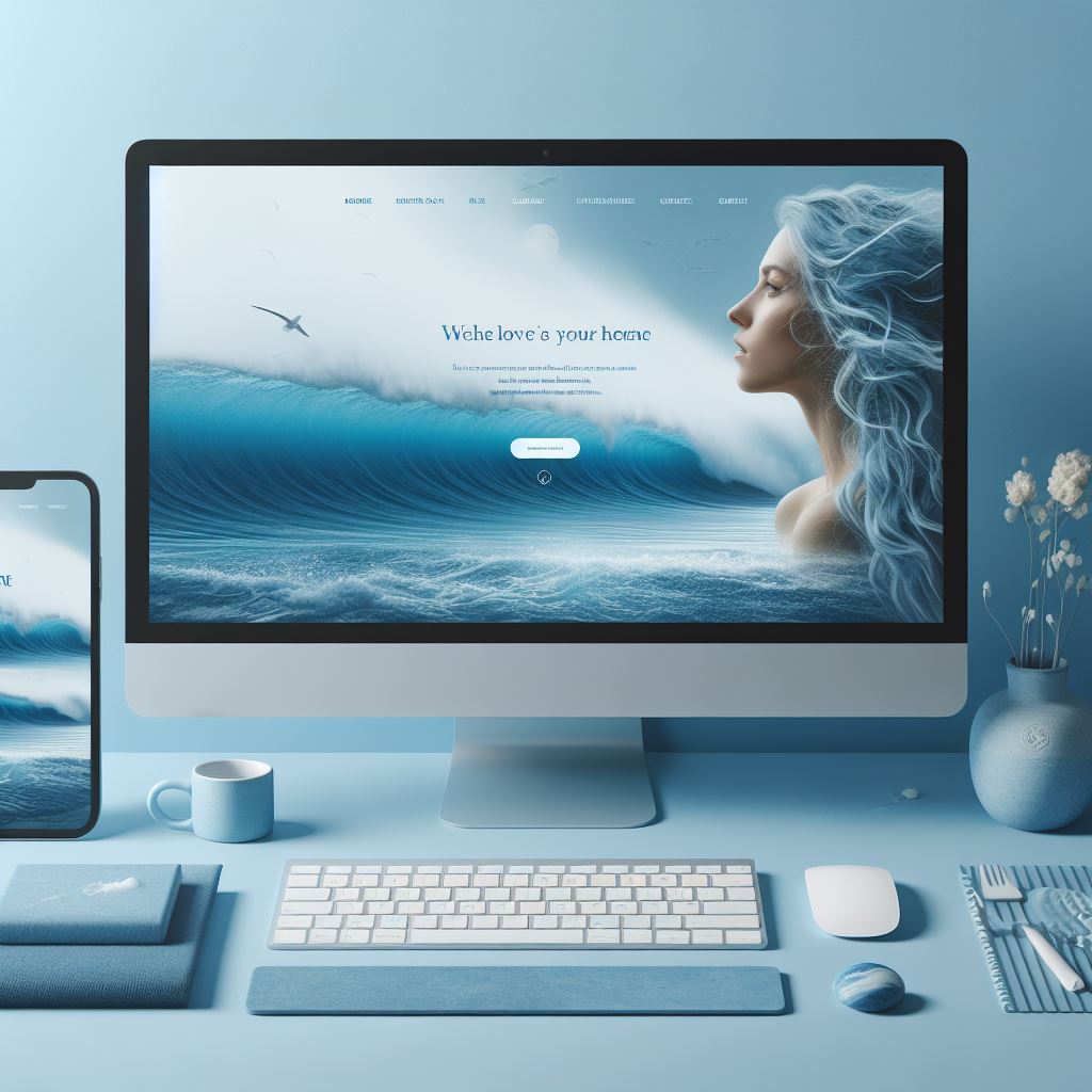 Blue Colored Website