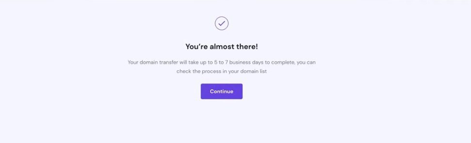 step 4 to Transfer Domain done easily
