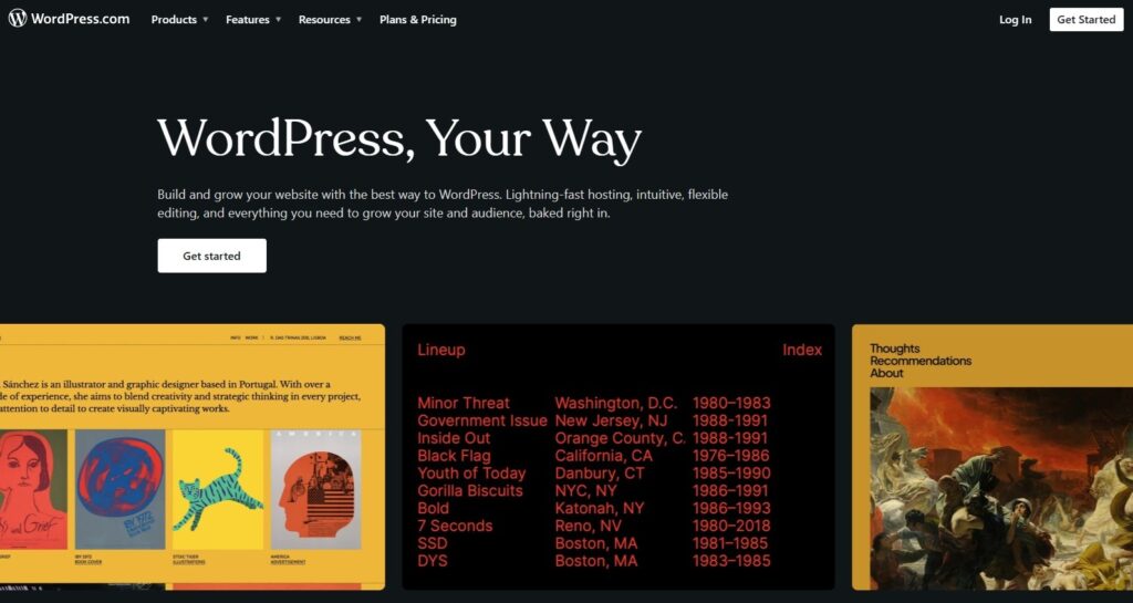 CHOSSE in Creating a Website ON WORDPRESS