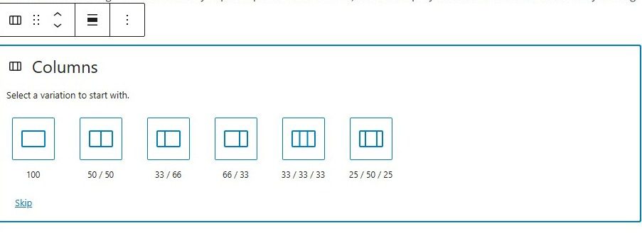 Select the container to convert block to container