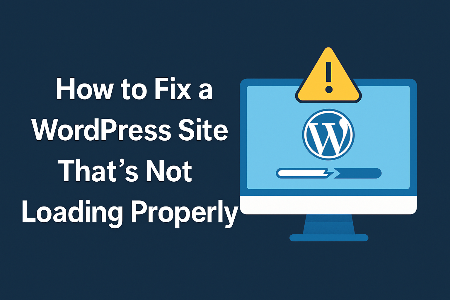 How to Fix a WordPress Site That’s Not Loading Properly